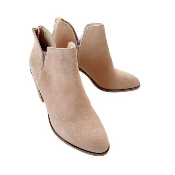 Dolce Vita DV8 Suede Leather Shai Ankle Boot Bootie Light Pink Tan Size 9.5 NWT - Picture 9 of 16